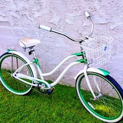 Classic Phat Sea Crest Cycle 26" Beach Cruiser Bike Bicicleta Basket 
