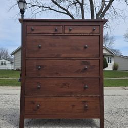 Tall Boy Chest Of Drawers- Almond Color ( rare )