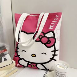 Hello Kitty canvas tote bag