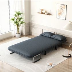 Convertible Chair Bed, Tri-Fold Sofa Bed with Adjustable Backrest