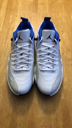 NIB Nike Jordan 12 Golf NRG P22 Shoes Cleats White Blue DM9015-105 Men's 9