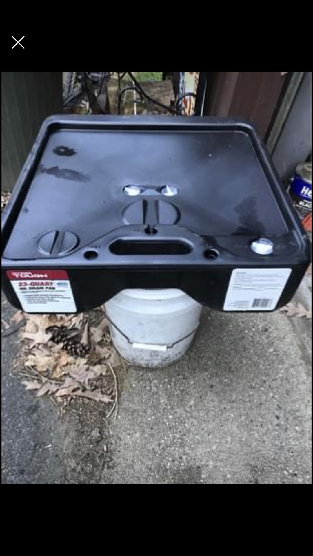 Oil Drain Container $6