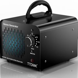 Ozone Generator (Black), Ozone Machine Odor Removal, High Capacity Ozone Generator for Car/Pet/Smoke/Home/etc