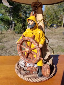Rare Captain Sailor Vintage Lamp