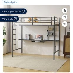 bunk bed with desk  **new**