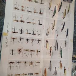 Fly Fishing Tying Posters 1954 Set Of 3