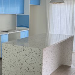 White Terrazzo Quartz Remnant Slabs