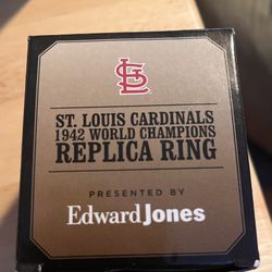 1942 World Champions Replica Ring St Louis Cardinals NIB SGA St Louis Cardinals