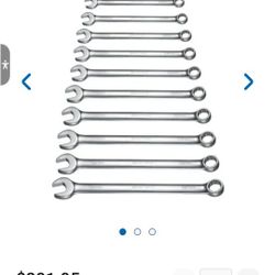 New Matco Tools 12 Piece Long Metric Combination Wrench Set, model SMCWLM12. 