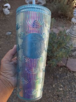 Starbucks Iridescent Cold Cup Tumbler with Straw