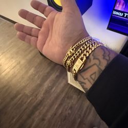 Cuban Link Bracelets • LIFETIME WARRANTY • 14k GOLD BOND 