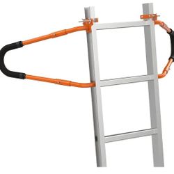 Ladder Stabilizer Standoff Brackets with Foam Elbows and Anti-Shedding Device,1 Pair,Orange