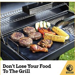 Mountain Grillers BBQ Grill Mat Non-Stick - Heavy Duty BBQ Grilling Mats for Gas Grill or Charcoal - Nonstick Grill Mat Outdoor Easy Use - Reusable Se