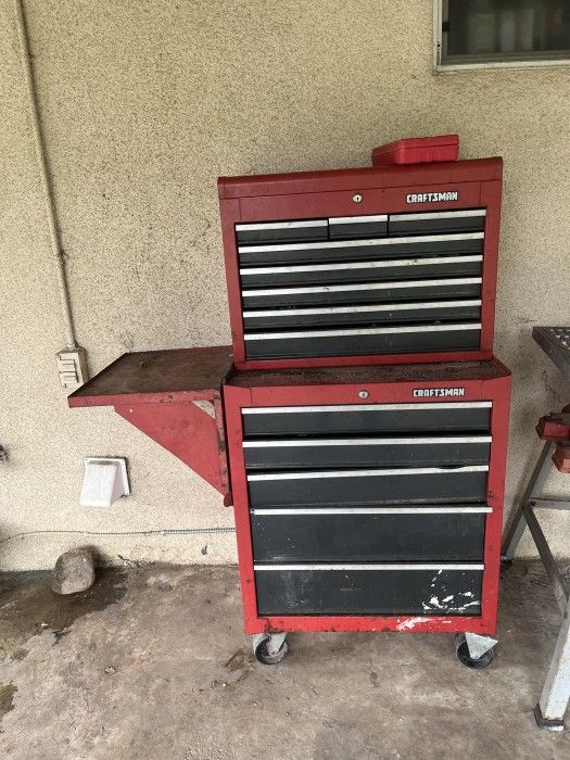 Craftsman Tool Cabinet Plus Tools And 2nd Separate Tool Chest Included 