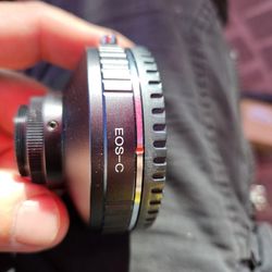 C-Mount to Canon EOS Adapter for DSLR camera lenses
To connect DSLR camera lenses or DMK video modules