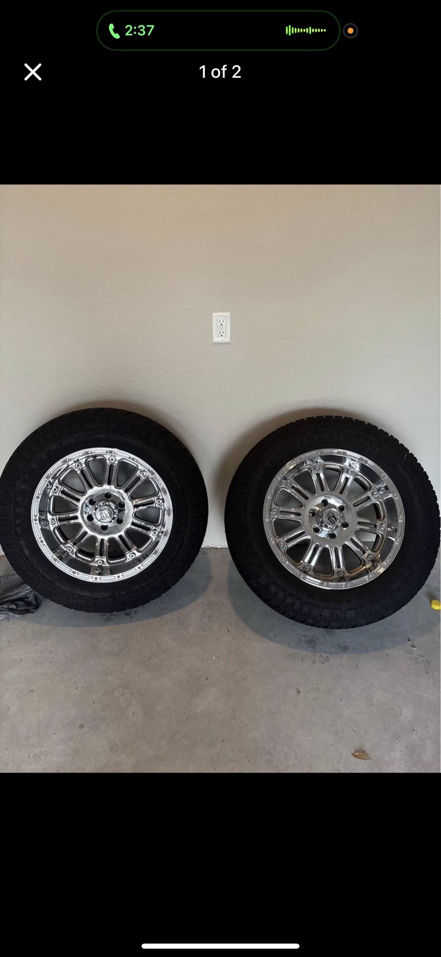 🛞 For Sale: 20” XD Series Chrome Wheels w/ Firestone Destination Tires