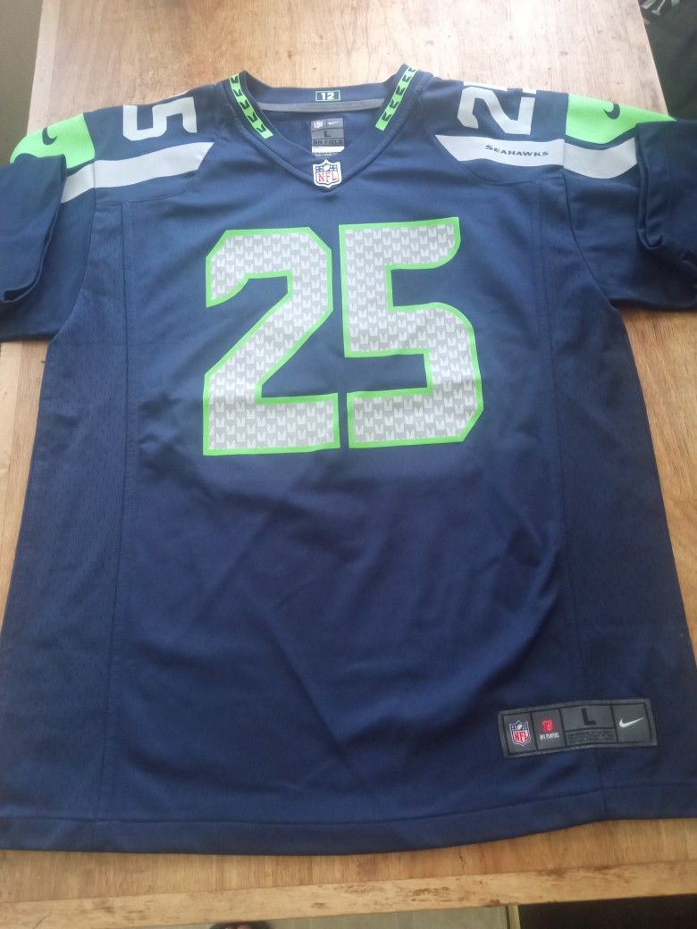 SEAHAWKS JERSEY SIZE LARGE YOUTH