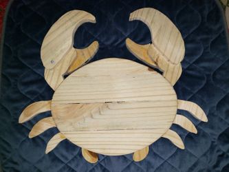 Handmade Wooden 3D Crab
