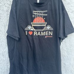New Men Short Sleeve T-Shirt Size 2Xl I love Ramen 