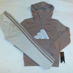 Adidas Boys Youth 2pc Hooded Jogger Set - 7y 