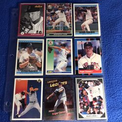 Roger Clemens Boston Red Sox Baseball Cards 