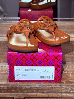 Tory Burch Miller Cloud Calf Leather Sandals