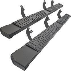 6 Inches Running Boards Side Steps Compatible with 2024 2025 2026 Toyota Tacoma Double/Crew Cab 4 Full Doors, Black Textured Aluminum Nerf Bars  Fitme