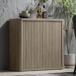 SICOTAS Buffet Cabinet with Storage 34.6" Sideboard Accent Modern Credenza with Doors & Shelves