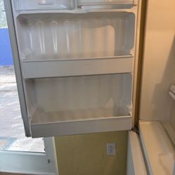 White Refrigerator GE