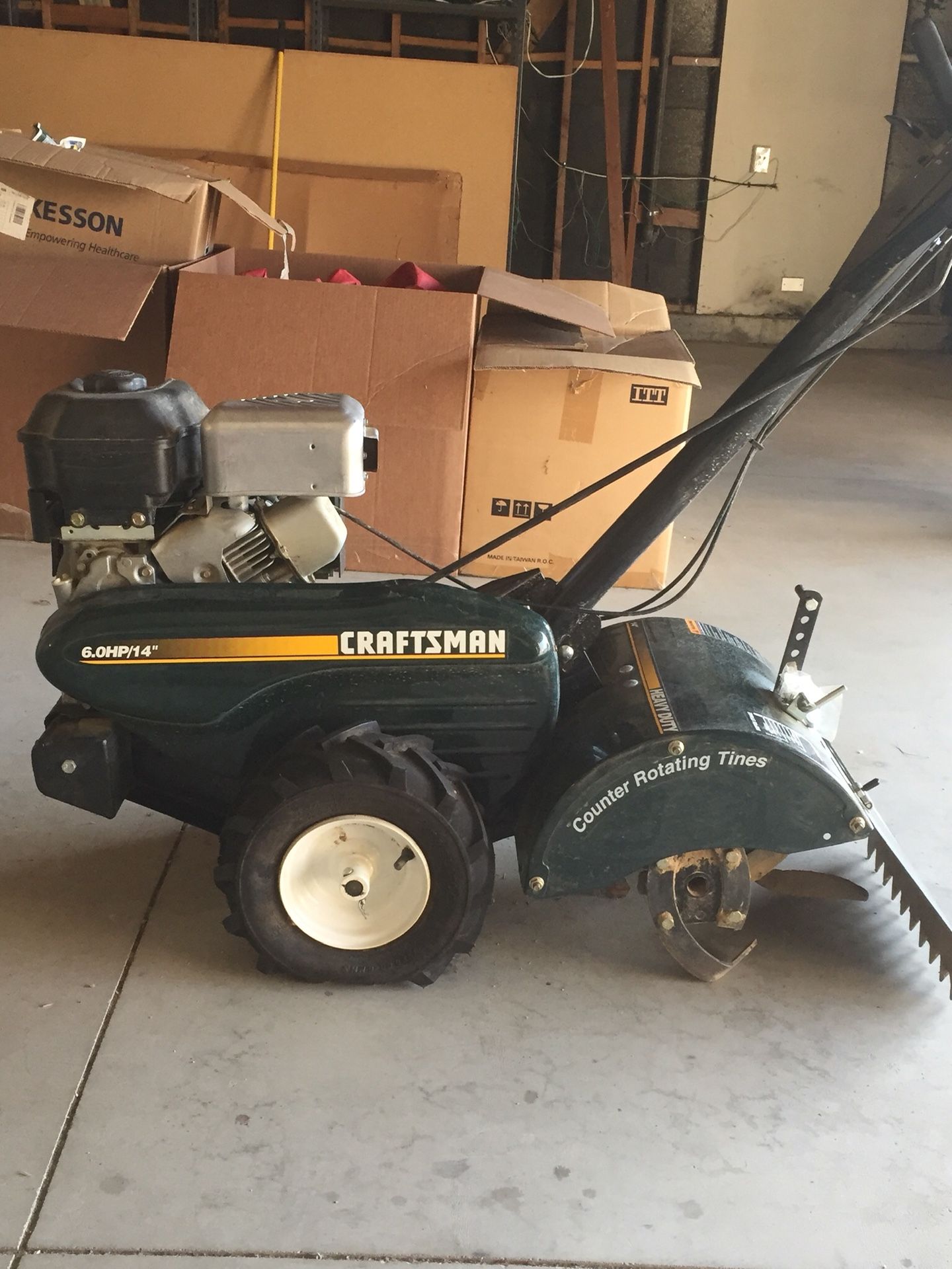 Sears Craftsman Counter Rotating Tines 6.0HP 14” Tiller for Sale in Palmdale, CA OfferUp