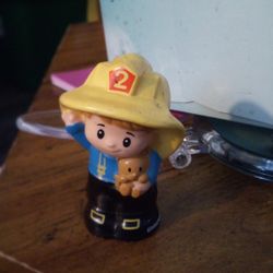Fisher Price Fireman With Teddy Bear And Fire Hat