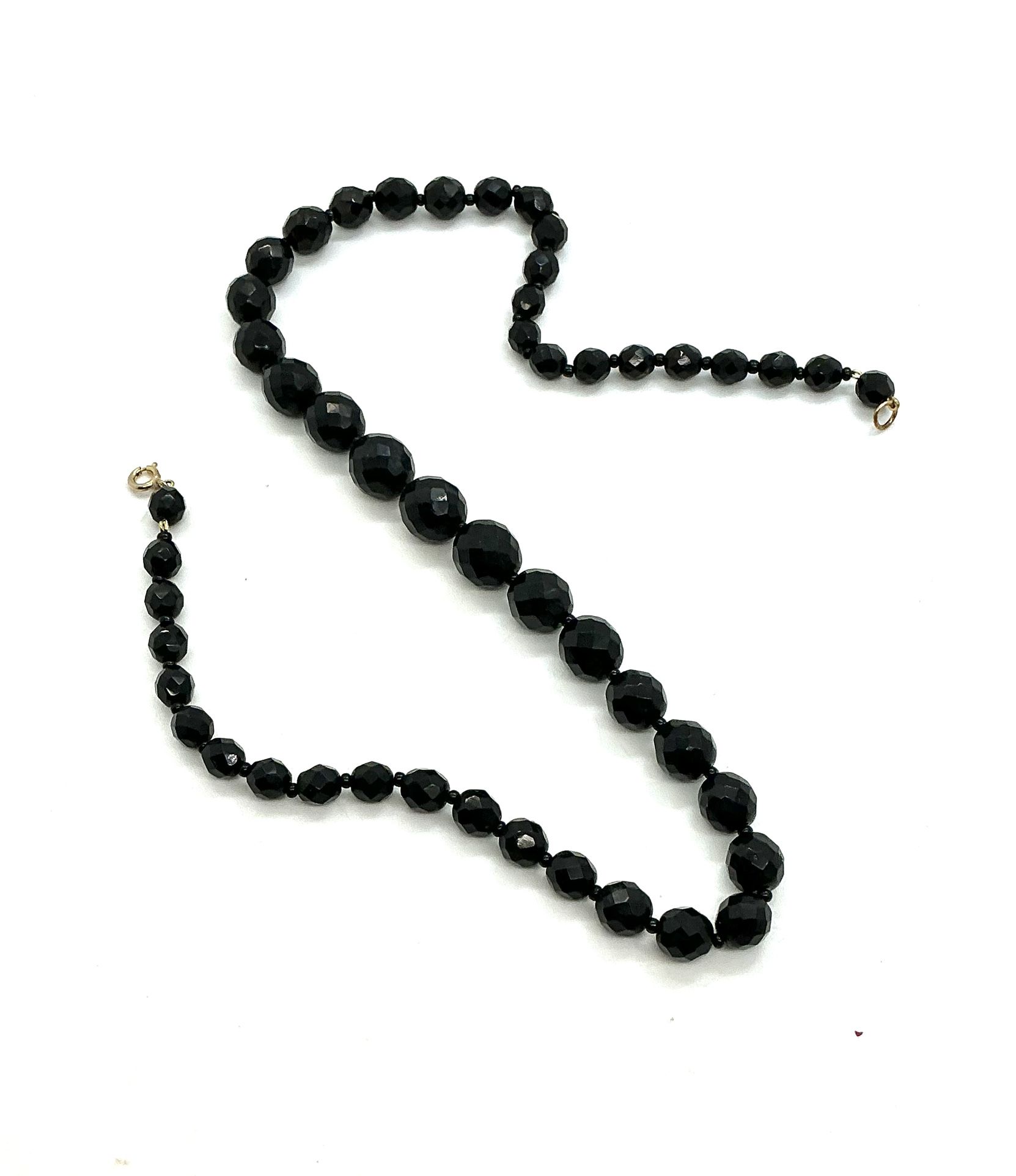 Antique French Glass Necklace BL131