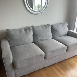 Upholstered Grey Sofa