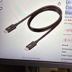 Lenovo Thunderbolt 4 Cable Passive 0.7 m Black
