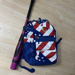 Baseball Gear Bat , Bag , Helmet Cleats 