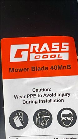 2 lawnmower blades made by grass cool size 40 mm B item number 03–3238CA25208