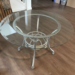 Glass Dining Table With 4 Chairs
