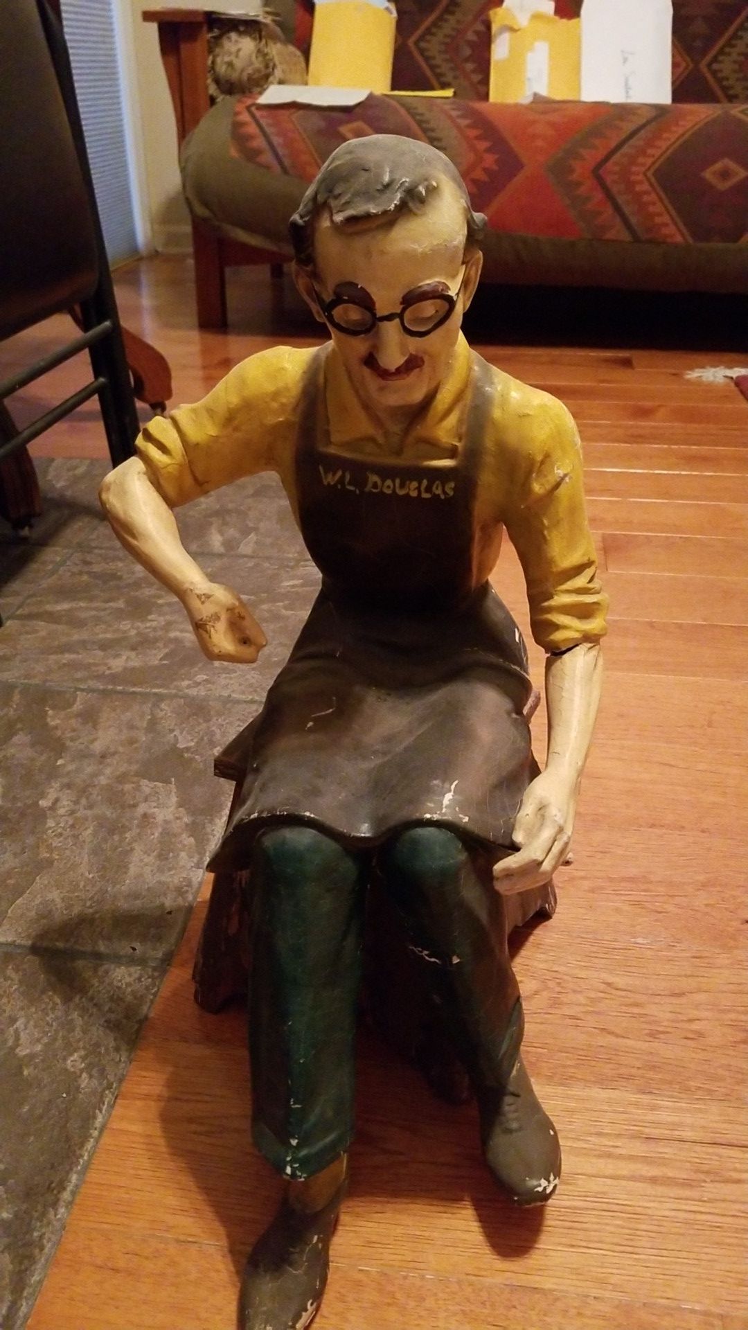 1900s Paper Mache Statue of W.L.Douglas Tradesman