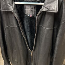 leather jacket removable inside vest for big and tall very insulated 