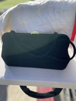 Vintage, Black Velvet Purse