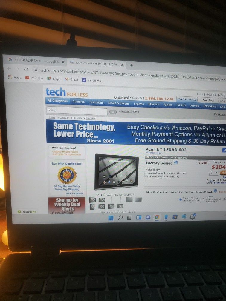 acer B3-A50 tablet