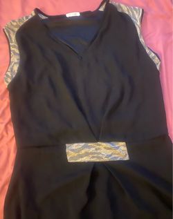 Mini Dress with Silver Trim