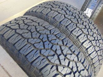 2 New Old Stock 265 70 18 Goodyear Wrangler Workhorse AT 4PLY Tires Outlined White Letters Date 2021