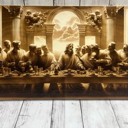The Last Supper (Laser Engraved/ No Ink)