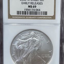 2006-W SILVER EAGLE 🦅 MS69 NGC EARLY RELEASES