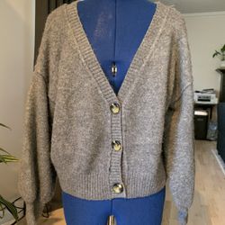 TopShop Gray Cardigan 