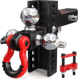 ❤️‍🔥 #R1 Adjustable 4-in-1 Tri-Ball Hitch Ball Mount for 2-Inch Receiver $ 79