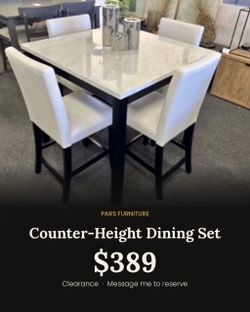Counter high dining set