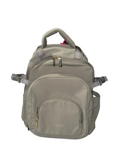 NWT Isaac Mizrahi Olive Green Viral TikTok Backpack Holds Stanley Cup in Pocket