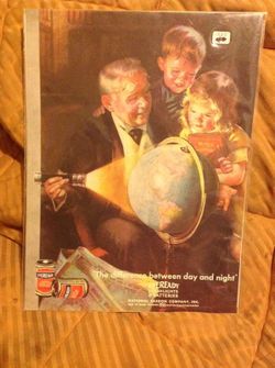 1935 eveready flash light and batteries advertising